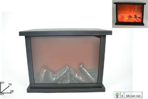 Caminetto Con Fuoco Led Batteria 21 X 28 X 15 Cm Decorativo Natale Camino Casa, arredamento e bricolage > Decorazione della casa Trade Shop italia - Napoli, Commerciovirtuoso.it