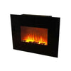 Camino da parete elettrico termoventilatore con fiamma finta e vetro temperato da 2000 W