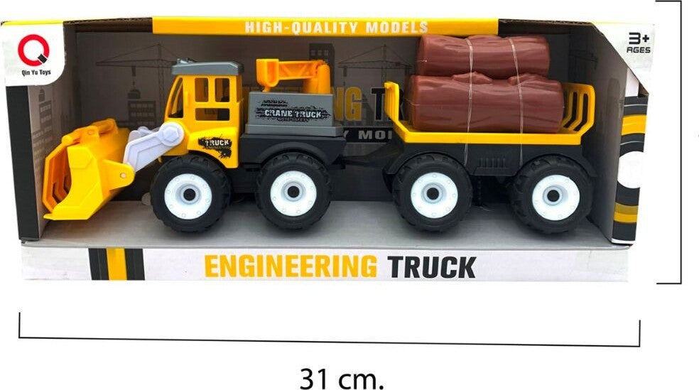 Camion A Frizione Mezzo Di Lavoro Gioco Per Bambini 3+ Con