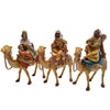Set 3 Cammelli con re magi in sella per presepe h 25 cm natività decorazione natalizia