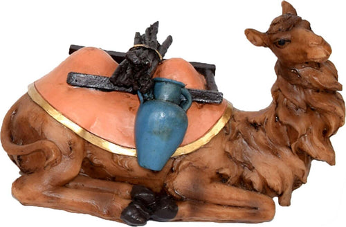 Cammello dei re magi seduto per presepe 15 cm natività decorazione natalizia Casa e cucina/Decorazioni per interni/Addobbi e decorazioni per ricorrenze/Decorazioni natalizie/Presepi/Statuine e fondali per il presepe MagiediNatale.it - Altamura, Commerciovirtuoso.it