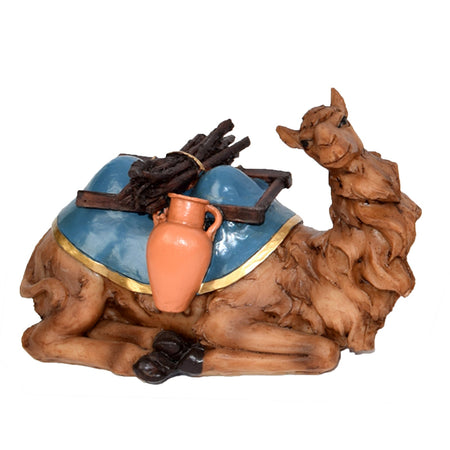 Cammello dei re magi seduto per presepe 15 cm natività decorazione natalizia