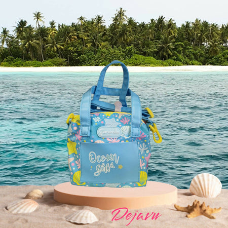 Camomilla Borsetta Bambina Mini Hand Bag Ocean Girl Seven Mini Borsa Con Tracolla Fantasia