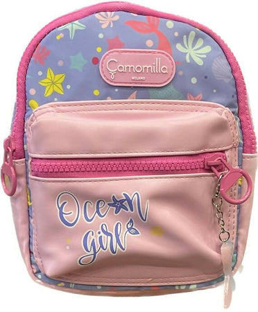 Camomilla Zainetto per Bambine Small Backpack Ocean Girl Seven Zaino Piccolo Con Zip