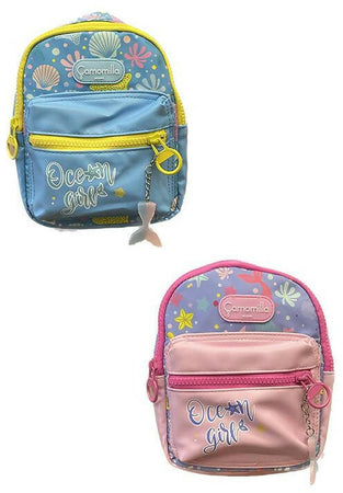 Camomilla Zainetto per Bambine Small Backpack Ocean Girl Seven Zaino Piccolo Con Zip