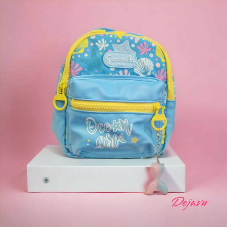 Camomilla Zainetto per Bambine Small Backpack Ocean Girl Seven Zaino Piccolo Con Zip