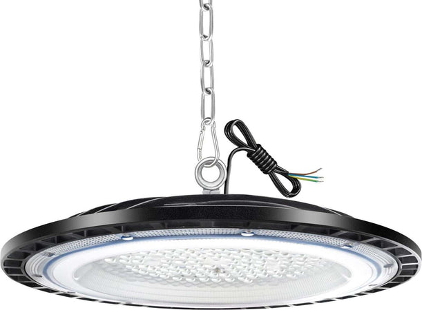 CAMPANA-LED-UFO-FARO-INDUSTRIALE-300W-LAMPADA-SOSPENSIONE-SLIM-LUCE-FREDDA-o-NATURALE--IP65