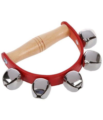 Campanelli Sonaglio Con Manico Multicolore In Legno Strumento Musicale Bimbi