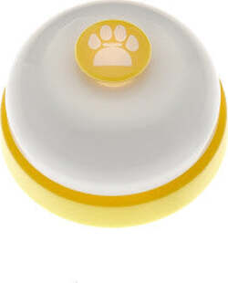 CAMPANELLO ADDESTRAMENTO GIALLO E BIANCO Ø 7X4,5 CM Prodotti per animali domestici/Cani/Porticine cancelletti e rampe/Campanelli Scontolo.net - Potenza, Commerciovirtuoso.it