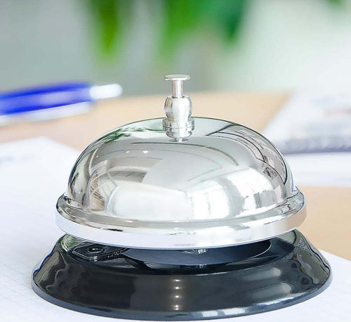 Campanello Da Reception Bancone Hotel Lucido 9x7 Cm In Acciaio Base Antiscivolo Casa e cucina/Decorazioni per interni/Addobbi e decorazioni per ricorrenze/Decorazioni natalizie/Addobbi e decorazioni/Campanelli e campanelli da slitta Trade Shop italia - Napoli, Commerciovirtuoso.it