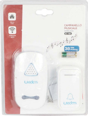 Campanello Musicale A Batteria Universale Wireless A Corrente 38 Suonerie Xc1981 Casa, arredamento e bricolage > Sicurezza e Antifurti > Campanelli Wireless Trade Shop italia - Napoli, Commerciovirtuoso.it