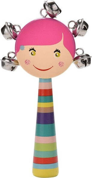 Campanello-Sonaglino-Con-Manico-Multicolore-Giocattolo-In-Legno-Suono-Bambini