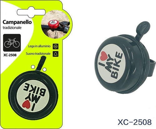 Campanello Tradizionale Lega Alluminio I Love My Bike Attacco Universale Xc-2508 Sport e Tempo Libero > Ciclismo > Ricambi per Bici > Sport Trade Shop italia - Napoli, Commerciovirtuoso.it
