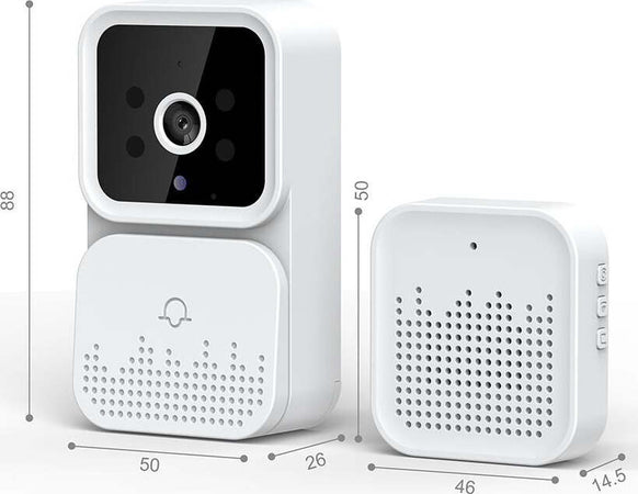 Campanello Video Hd Visione Notturna Wireless Citofono Videocitofono Smart Fai da te/Sicurezza e protezione/Sistemi di sicurezza domestica/Video Campanelli Trade Shop italia - Napoli, Commerciovirtuoso.it