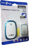 Campanello Wireless Senza Fili 32 Melodie Tekone Jk05-dc Casa Esterno Porta Casa, arredamento e bricolage > Sicurezza e Antifurti > Campanelli Wireless Trade Shop italia - Napoli, Commerciovirtuoso.it