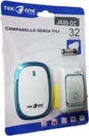 Campanello-Wireless-Senza-Fili-32-Melodie-Tekone-Jk05-dc-Casa-Esterno-Porta