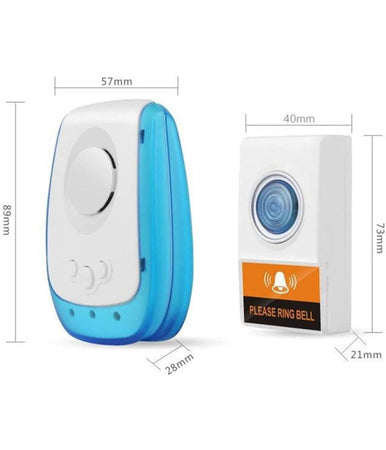 Campanello Wireless Senza Fili 38 Suonerie Regolabili Distanza Operativa 150mt