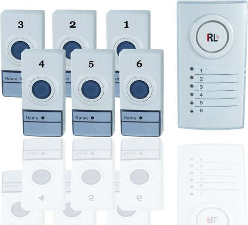 Campanello-Wireless-Senza-Fili-Casa-Ufficio-Con-6-Zone-Porte-Separate-Digitale