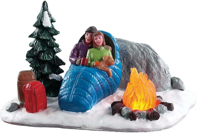 Campeggio davanti al fuoco personaggi per villaggio di Natale in poliresina con luci Casa e cucina/Decorazioni per interni/Addobbi e decorazioni per ricorrenze/Decorazioni natalizie/Oggettistica MagiediNatale.it - Altamura, Commerciovirtuoso.it