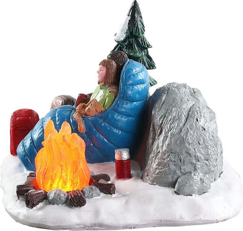 Campeggio davanti al fuoco personaggi per villaggio di Natale in poliresina con luci Casa e cucina/Decorazioni per interni/Addobbi e decorazioni per ricorrenze/Decorazioni natalizie/Oggettistica MagiediNatale.it - Altamura, Commerciovirtuoso.it