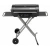 Barbecue BBQ a gas pietra lavica a valigetta con coperchio e ruote 2 fuochi compact LX
