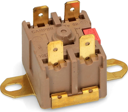 CAMPINI TERMOSTATO BIPOLARE SICUREZZA 125°C FASTON MACCHINE DA CAFFE' 0V1318 Casa e cucina/Elettrodomestici per la cucina/Macchine da caffè/Parti di ricambio per macchine da caffè/Componenti interne ed esterne per macchine da caffè Rossi Ricambi - Venetico Marina, Commerciovirtuoso.it