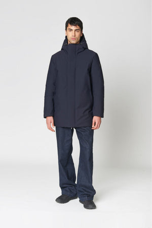 Canadian Capospalla uomo Nelson navy con cappuccio tecnico imbottito