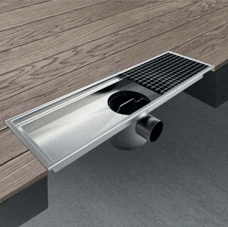 Canale Canaletta Pavimento Lineare Scarico Doccia Full Inox Mattonella Canalina Fai da te/Materiale elettrico/Cablaggio di superficie/Canaline fili elettrici Ogomondo - Martina Franca, Commerciovirtuoso.it