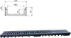 Canaletta-di-scolo-acqua-carrabile-in-PP-PE-con-griglia-zincata-125x50-Kit-3-pz