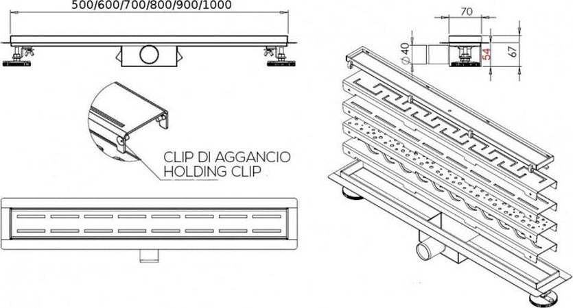 Canaletta-Doccia-Inox-con-griglia-in-acciaio-liscia-e-piedini-Flat