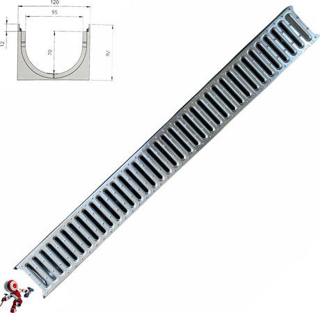 Canaletta-scolo-acqua-piovana--carrabile-in-PP-PE-con-griglia-zincata-12X92-kit-3pz