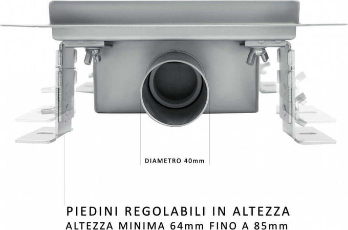 Canalina Di Scarico Doccia 15x15 Cm Canalina Scarico Piastrellabile In Acciaio Inox Reversibile per Rimozione Piatto Doccia Design Moderno Fai da te/Attrezzature per cucine e bagni/Attrezzature per bagni/Docce e componenti doccia/Box doccia Shopbagno.it - Roma, Commerciovirtuoso.it