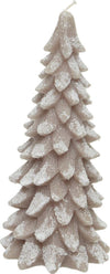 Candela a forma di Albero decorativa in cera innevato da Ø 8 x h 16,50 cm Casa e cucina/Decorazioni per interni/Candele e portacandele/Candele/Candele a colonna MagiediNatale.it - Altamura, Commerciovirtuoso.it