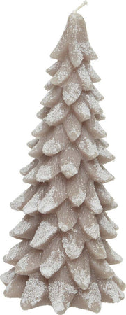 Candela a forma di Albero decorativa in cera innevato da Ø 8 x h 16,50 cm Casa e cucina/Decorazioni per interni/Candele e portacandele/Candele/Candele a colonna MagiediNatale.it - Altamura, Commerciovirtuoso.it