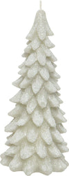 Candela a forma di Albero decorativa in cera innevato da Ø 8 x h 16,50 cm Casa e cucina/Decorazioni per interni/Candele e portacandele/Candele/Candele a colonna MagiediNatale.it - Altamura, Commerciovirtuoso.it