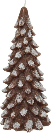 Candela a forma di Albero decorativa in cera innevato da Ø 8 x h 16,50 cm Casa e cucina/Decorazioni per interni/Candele e portacandele/Candele/Candele a colonna MagiediNatale.it - Altamura, Commerciovirtuoso.it
