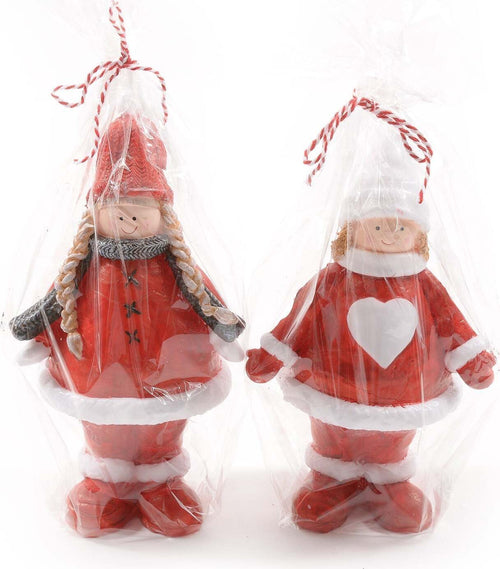 Candela a forma di bimba a cera colorata h 22 cm decorazione natalizia Casa e cucina/Decorazioni per interni/Candele e portacandele/Candele/Candele a colonna MagiediNatale.it - Altamura, Commerciovirtuoso.it