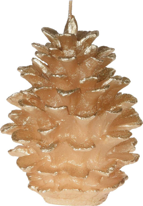 Candela a Pigna decorazione natalizia per centri tavola e ingresso h 13 cm Casa e cucina/Decorazioni per interni/Candele e portacandele/Candele/Candele a colonna MagiediNatale.it - Altamura, Commerciovirtuoso.it