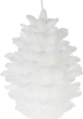 Candela a Pigna decorazione natalizia per centri tavola e ingresso h 13 cm Casa e cucina/Decorazioni per interni/Candele e portacandele/Candele/Candele a colonna MagiediNatale.it - Altamura, Commerciovirtuoso.it
