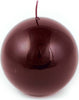 Candela a sfera lucida decorazione natalizia bordeaux Ø 10 cm Casa e cucina/Decorazioni per interni/Candele e portacandele/Candele/Candele a colonna MagiediNatale.it - Altamura, Commerciovirtuoso.it