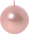 Candela a sfera lucida decorazione natalizia rosa Ø 6 cm Casa e cucina/Decorazioni per interni/Candele e portacandele/Candele/Candele a colonna MagiediNatale.it - Altamura, Commerciovirtuoso.it