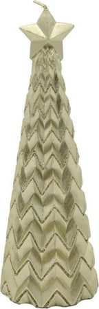 Candela albero cilindro champagne candele h 20 cm decorazione natale natalizia Casa e cucina/Decorazioni per interni/Candele e portacandele/Candele/Candele a colonna MagiediNatale.it - Altamura, Commerciovirtuoso.it