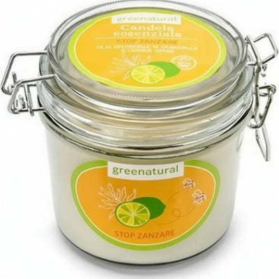 Candela Alla Soia Stop Zanzare Candela Alla Soia Stop Zanzare Citronella e Limone 350 gr Tiziana non solo gioielli - Civitanova Marche, Commerciovirtuoso.it