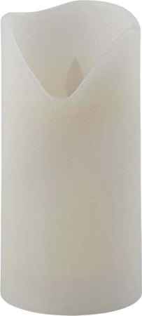 Candela bianca a led con batteria decorazione per interno da h12 cm Casa e cucina/Decorazioni per interni/Candele e portacandele/Candele/Candele a colonna MagiediNatale.it - Altamura, Commerciovirtuoso.it