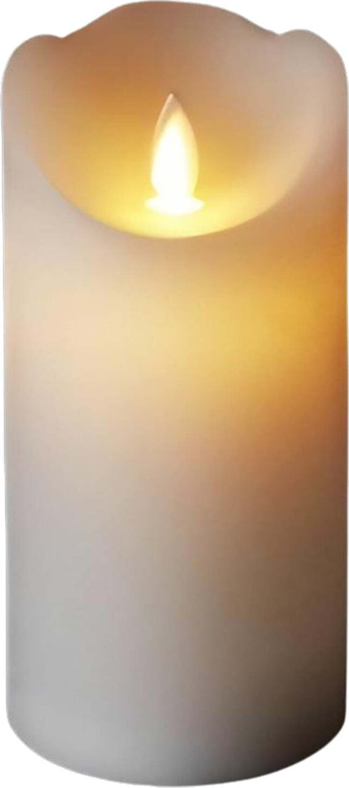 Candela bianca a led decorazione per interno da Ø 7,5 cm Casa e cucina/Decorazioni per interni/Candele e portacandele/Candele/Candele a colonna MagiediNatale.it - Altamura, Commerciovirtuoso.it