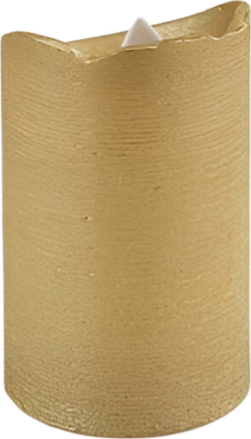 Candela cera con luce led effetto reale colore oro h 12.5 cm decorazione natalizia Casa e cucina/Decorazioni per interni/Candele e portacandele/Candele/Candele a colonna MagiediNatale.it - Altamura, Commerciovirtuoso.it