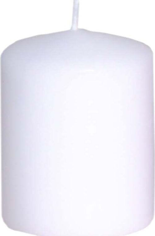 Candela cilindrica a cera colorata Bianco h 5 cm decorazione natalizia Casa e cucina/Decorazioni per interni/Candele e portacandele/Candele/Candele a colonna MagiediNatale.it - Altamura, Commerciovirtuoso.it