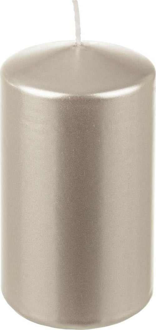 Candela cilindrica a cera colorata Perla h 12 cm decorazione natalizia Casa e cucina/Decorazioni per interni/Candele e portacandele/Candele/Candele a colonna MagiediNatale.it - Altamura, Commerciovirtuoso.it