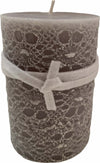 Candela cilindrica a cera effetto Ricamo decorazione natalizia h 10 cm Casa e cucina/Decorazioni per interni/Candele e portacandele/Candele/Candele a colonna MagiediNatale.it - Altamura, Commerciovirtuoso.it