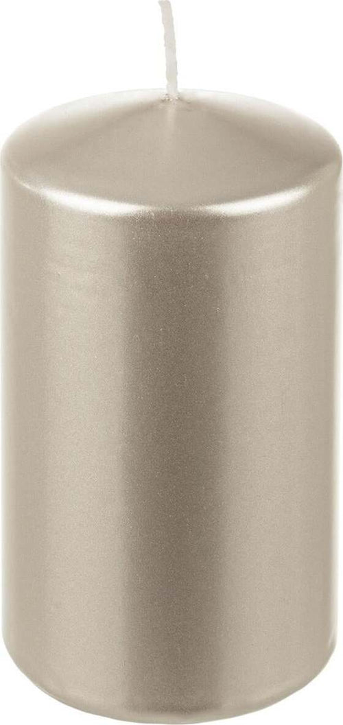 Candela cilindrica a cera Perla decorazione da interno ed esterno h 12 cm Casa e cucina/Decorazioni per interni/Candele e portacandele/Candele/Candele a colonna MagiediNatale.it - Altamura, Commerciovirtuoso.it